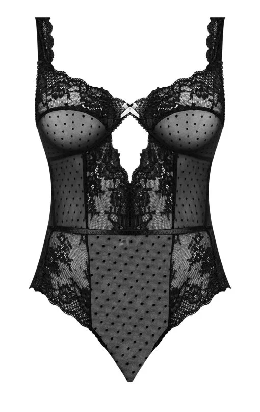 Passion Pointe Balconette Teddy Black 2Xl Teddies 3