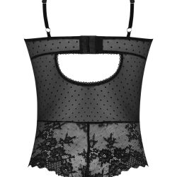 Passion Pointe Balconette Teddy Black 2Xl Teddies Main Image
