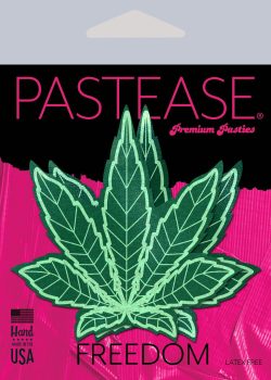Pastease Indica Pot Leaf Green Holographic Weed Sexy Costume Accessories Main Image