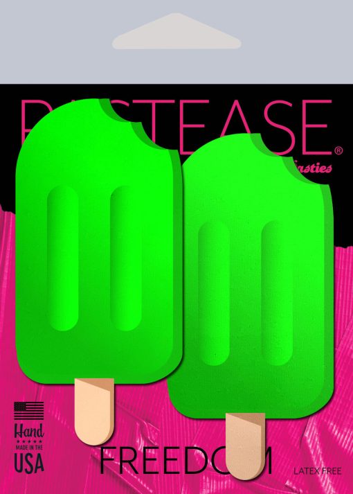 Pastease Lime Green Ice Pop Nipple Play 3
