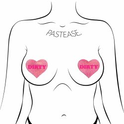 Pastease Love Dirty Heart Pink Nipple Play Main Image