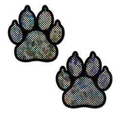 Pastease Paw Print Silver Shattered Disco Ball Sexy Costume Accessories Main Image
