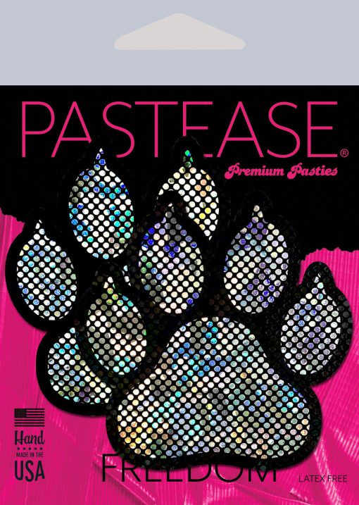 Pastease Paw Print Silver Shattered Disco Ball 1