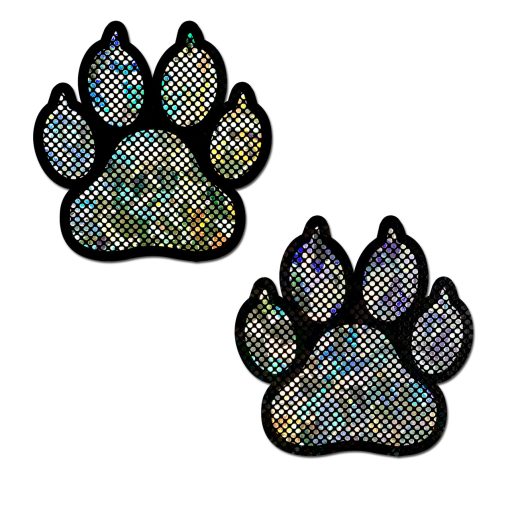 Pastease Paw Print Silver Shattered Disco Ball Sexy Costume Accessories Main Image
