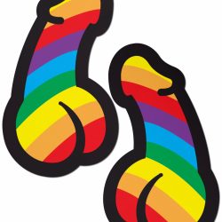 Pastease Rainbow Pride Dick Pasties Sexy Costume Accessories Main Image