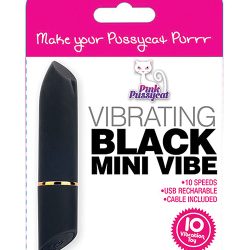 Pink Pussycat Black Mini Vibe Discreet Main Image