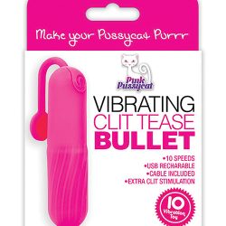 Pink Pussycat Clit Tease Bullet Rechargeable Vibrators Main Image