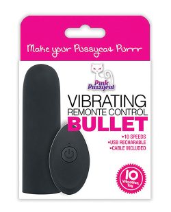 Pink Pussycat Remote Control Bullet Rechargeable Vibrators Main Image