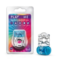 Play With Me One Night Stand Vibrating C-Ring Blue Vibrating Cock Rings Main Image