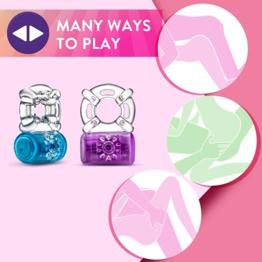 Play With Me Pleaser C-Ring Blue Rechargeable - Image 3