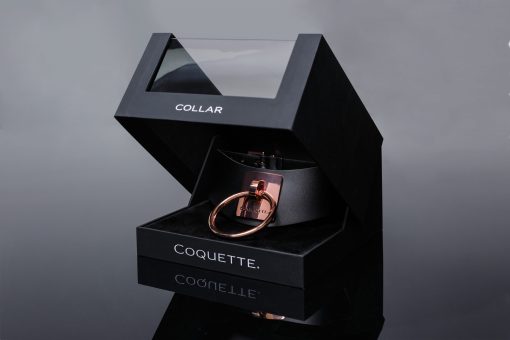 Pleasure Collar Black & Rose Gold 2