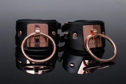 Pleasure Cuffs Black & Rose Gold - Image 3