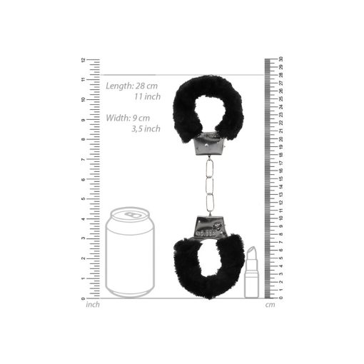 Pleasure Furry Hand Cuffs W/ Quick Release Button 1