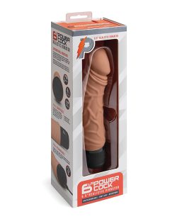 Powercocks 6.5In Vibrator Mocha Anal Vibrators Main Image