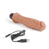 Powercocks 8In Girthy Vibrator Mocha - Image 3