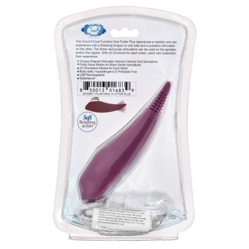 Pro Sensual Oral Flutter Plus Plum Tongue Vibrators 3