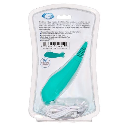 Pro Sensual Oral Flutter Plus Teal Tongue Vibrators 3