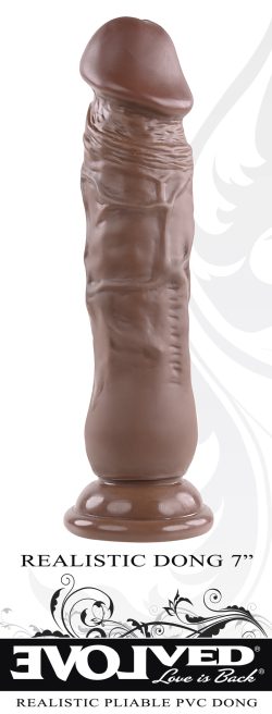 Realistic Dong 7 Dark " Small & Medium Dildos Main Image