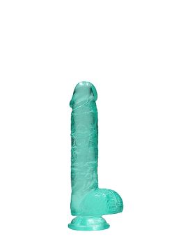 Realrock 6In Realistic Dildo W/ Balls Turquoise Small & Medium Dildos Main Image