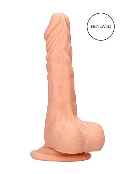 Realrock 7In Dong Flesh W/ Testicles Small & Medium Dildos Main Image