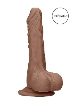 Realrock 7In Dong Tan W/ Testicles Small & Medium Dildos Main Image