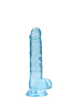 Realrock 7In Realistic Dildo W/ Balls Blue Small & Medium Dildos Main Image