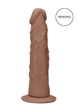 Realrock 8In Dong Tan W/O Testicles Small & Medium Dildos Main Image