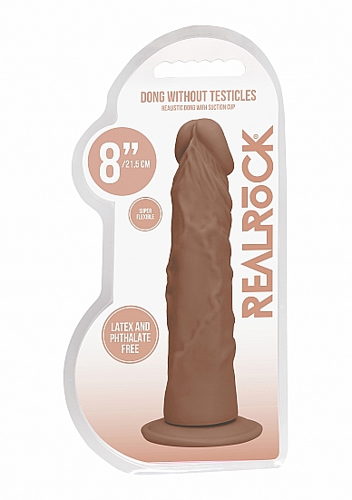Realrock 8in dong tan w/o testicles 1