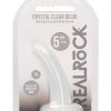 Realrock Non Realistic Dildo W Suction Cup 4.5In Transparent Anal Probes 3