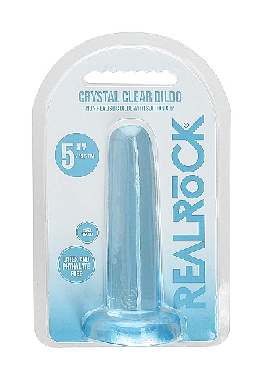Realrock non realistic dildo w suction cup 5. 3in blue anal dildos 3