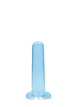 Realrock Non Realistic Dildo W Suction Cup 5.3In Blue Anal Dildos Main Image