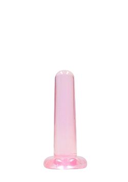Realrock Non Realistic Dildo W Suction Cup 5.3In Pink Anal Probes Main Image