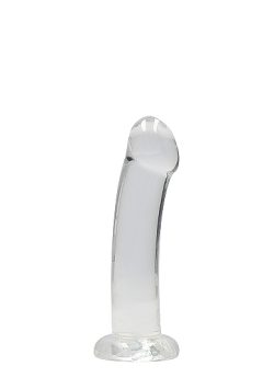 Realrock Non Realistic Dildo W Suction Cup 6.7In Transparent Anal Dildos Main Image