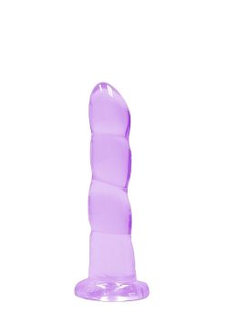 Realrock Non Realistic Dildo W Suction Cup 7In Purple Anal Dildos Main Image
