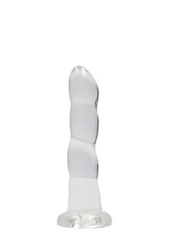 Realrock Non Realistic Dildo W Suction Cup 7In Transparent Anal Dildos Main Image