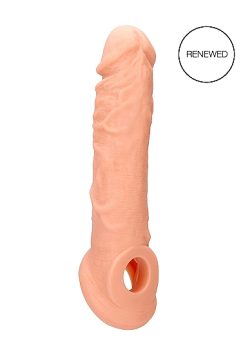 Realrock Penis Sleeve 8In Flesh Mens Cock & Ball Gear Main Image