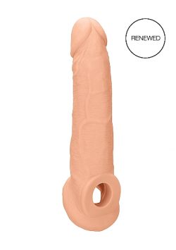 Realrock Penis Sleeve 9In Flesh Mens Cock & Ball Gear Main Image