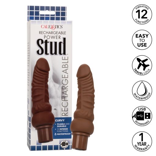 Rechargeable Power Stud Curvy Brown - Image 4