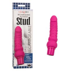 Rechargeable Power Stud Curvy Pink Anal Vibrators Main Image