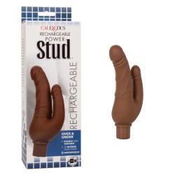 Rechargeable Power Stud Over & Under Brown Anal Vibrators Main Image