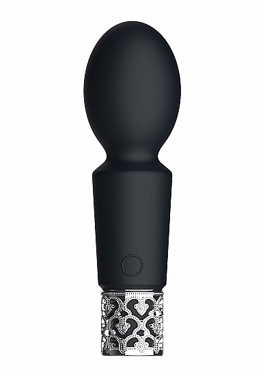Royal gems brilliant black rechargeable silicone bullet 2