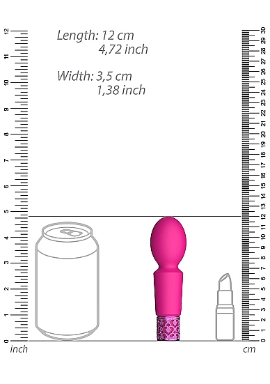 Royal gems brilliant pink rechargeable silicone bullet 1