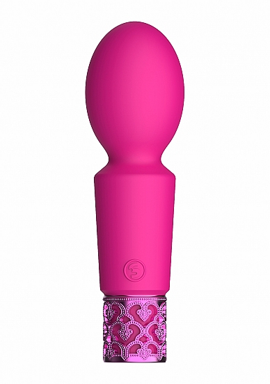 Royal gems brilliant pink rechargeable silicone bullet 2