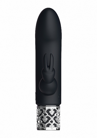 Royal Gems Dazzling Black Rechargeable Silicone Bullet 2
