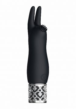 Royal Gems Elegance Black Rechargeable Silicone Bullet Bullet Vibrators Main Image