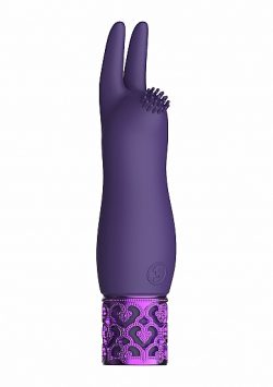 Royal Gems Elegance Purple Rechargeable Silicone Bullet Bullet Vibrators Main Image