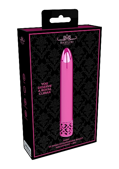 Royal gems shiny pink abs bullet rechargeable rechargeable vibrators 3