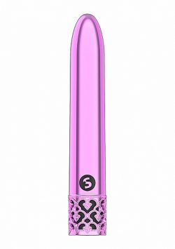 Royal Gems Shiny Pink Abs Bullet Rechargeable Rechargeable Vibrators Main Image