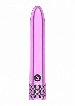 Royal Gems Shiny Pink Abs Bullet Rechargeable Rechargeable Vibrators Main Image