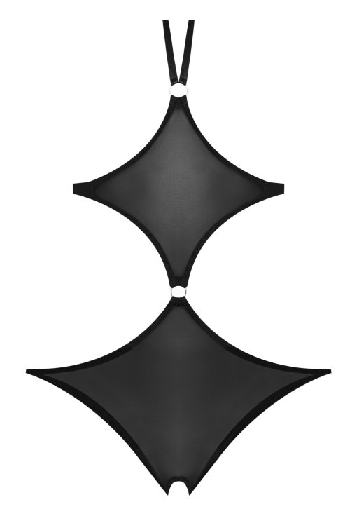 Sassy Cupless & Crotchless Teddy Black 2Xl - Image 4
